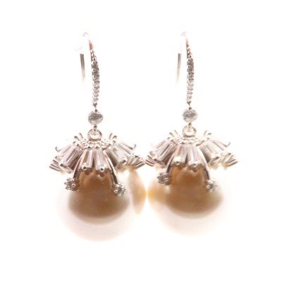 Orecchini Domar Gioielli Donna Orecchini perle argento 925 in Argento Cubic Zirconia EPC123917 - EPC123917